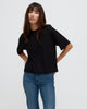 Women Tencel Lyocell Relaxed Tee Black Featured