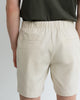 Men Tencel Cotton Drawstring Short Khaki