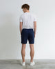 Men Tencel Cotton Drawstring Short Navy Blue