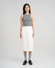 Women Midi Pencil Skirt White