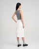 Women Midi Pencil Skirt White