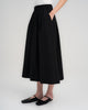 Women Pleated Maxi Skirt Black