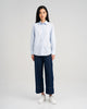 Women Cotton Relaxed Shirt Light Blue