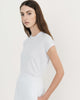 Women Tencel Lyocell Cap Sleeve T-Shirt White