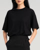 Women Tencel Lyocell Relaxed Tee Black