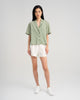 Women's Relaxed Camp Collar Shirt Laurel Green