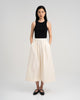 Women Pleated Maxi Skirt Cream