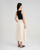 Women Pleated Maxi Skirt Cream